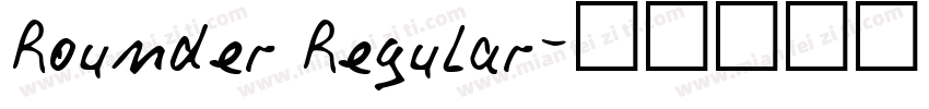 Rounder Regular字体转换